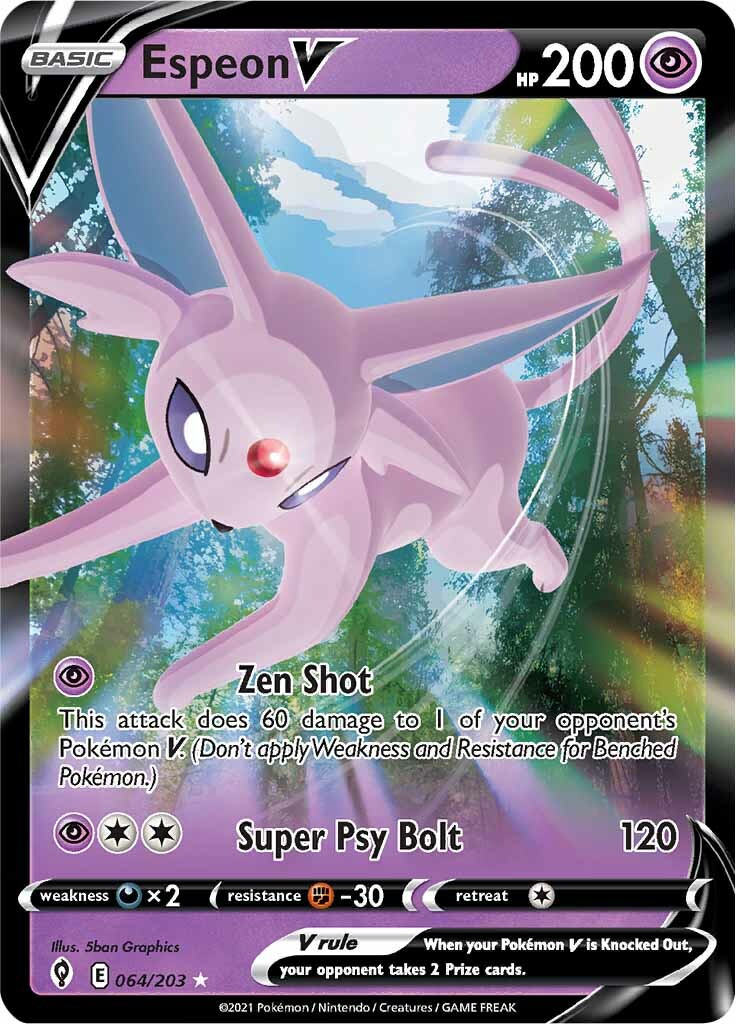 Espeon V (064/203) [Sword & Shield: Evolving Skies] | Mindsight Gaming