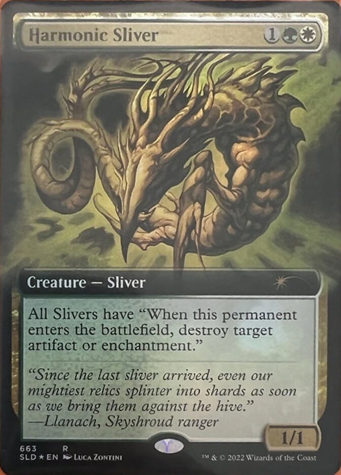 Harmonic Sliver (Extended Art) [Secret Lair Drop Promos] | Mindsight Gaming