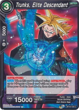 Trunks, Elite Descendant (BT10-130) [Rise of the Unison Warrior 2nd Edition] | Mindsight Gaming