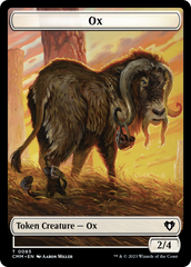 Phyrexian Golem // Ox Double-Sided Token [Commander Masters Tokens] | Mindsight Gaming