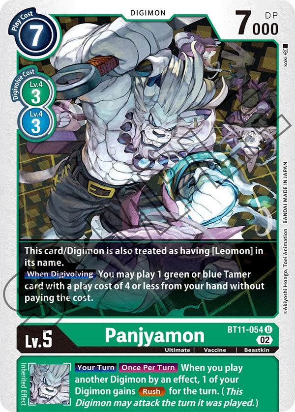 Panjyamon [BT11-054] [Dimensional Phase] | Mindsight Gaming