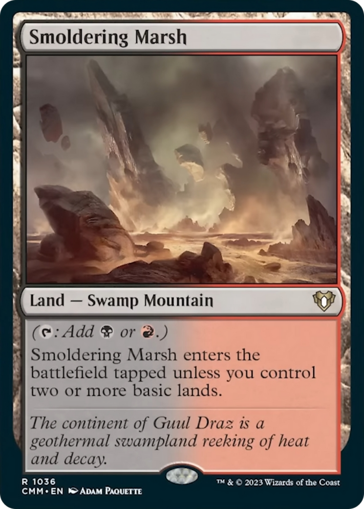 Smoldering Marsh [Commander Masters] | Mindsight Gaming