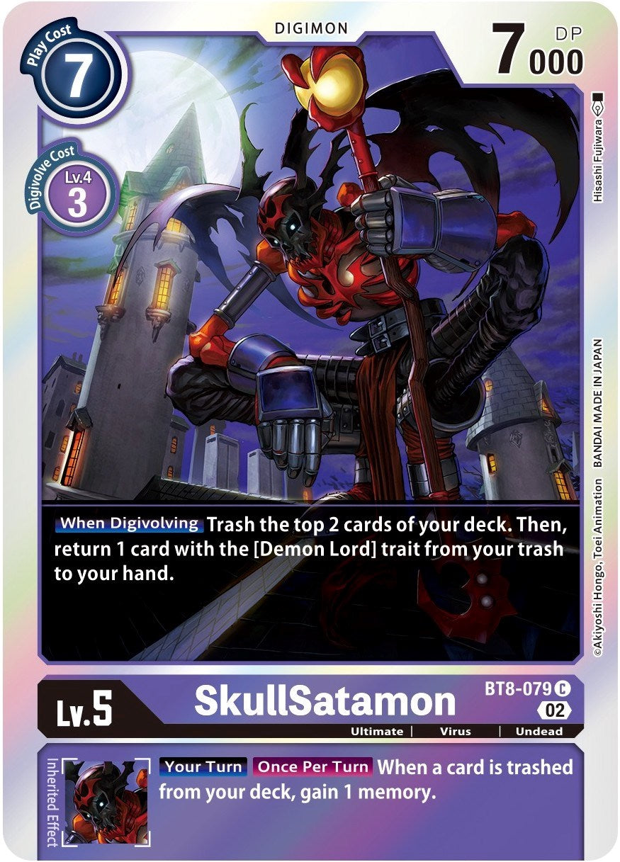 SkullSatamon [BT8-079] (Alternate Art) [Starter Deck: Beelzemon Advanced Deck Set] | Mindsight Gaming