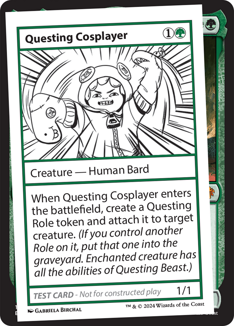 Questing Cosplayer [Mystery Booster 2 Playtest Cards] | Mindsight Gaming