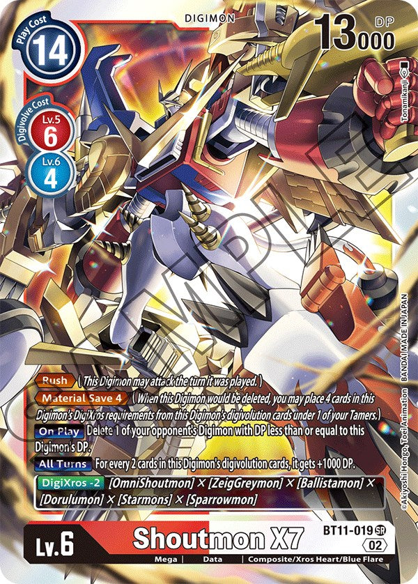 Shoutmon X7 [BT11-019] [Dimensional Phase] | Mindsight Gaming