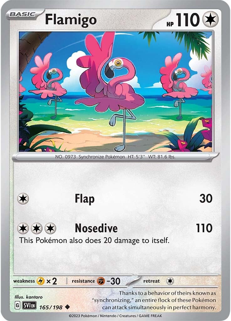 Flamigo (165/198) [Scarlet & Violet: Base Set] | Mindsight Gaming