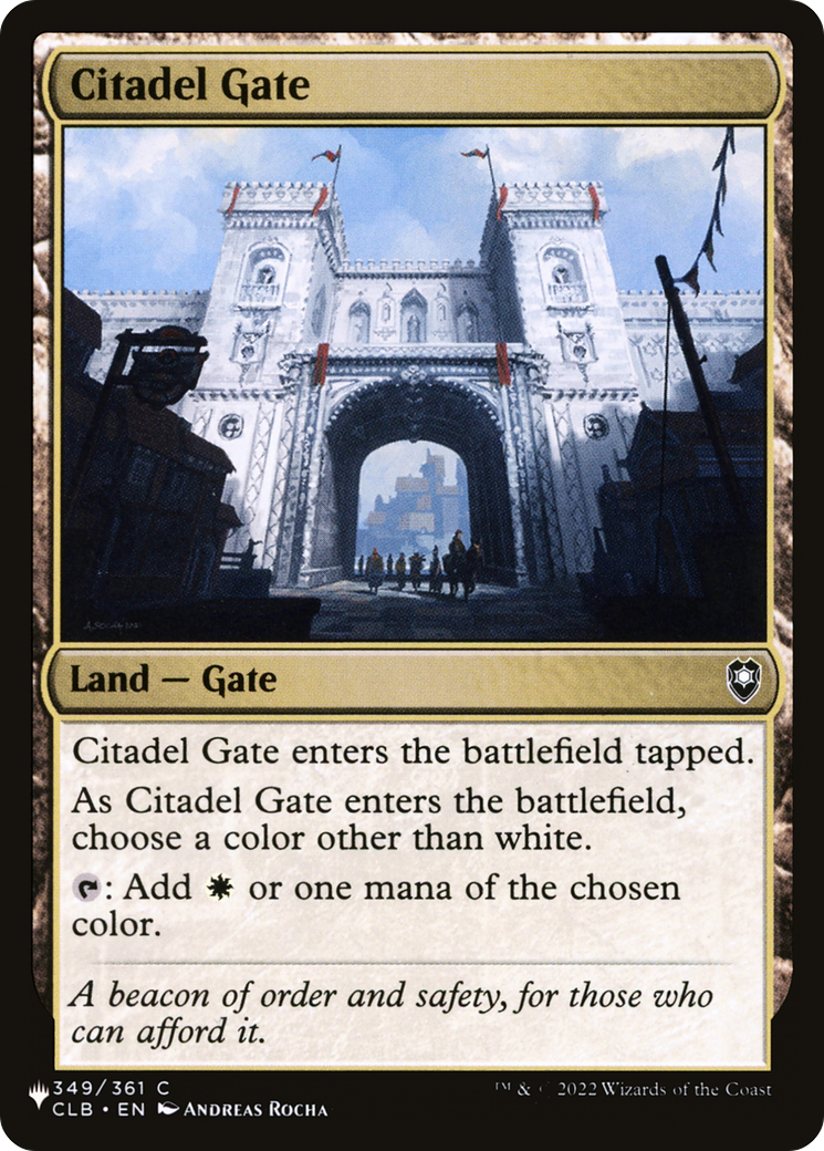 Citadel Gate [The List] | Mindsight Gaming