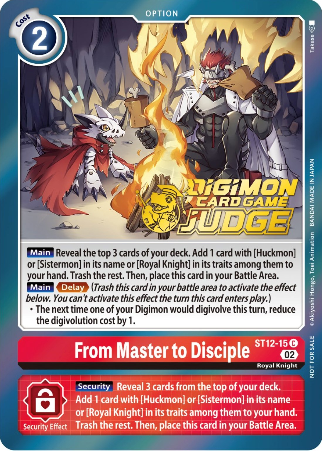 From Master to Disciple [ST12-15] (Judge Pack 3) [Starter Deck: Jesmon Promos] | Mindsight Gaming