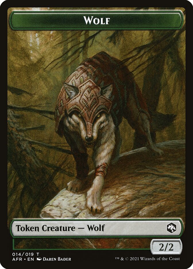 Wolf // Angel Double-Sided Token [Dungeons & Dragons: Adventures in the Forgotten Realms Tokens] | Mindsight Gaming