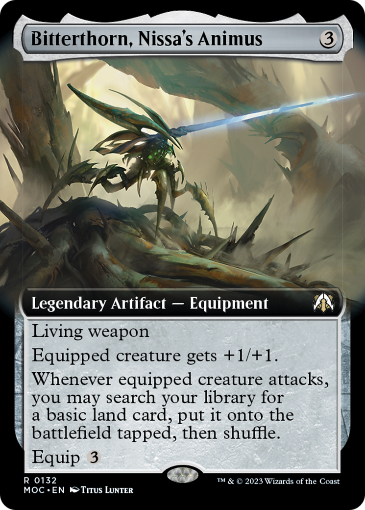 Bitterthorn, Nissa's Animus (Extended Art) [March of the Machine Commander] | Mindsight Gaming