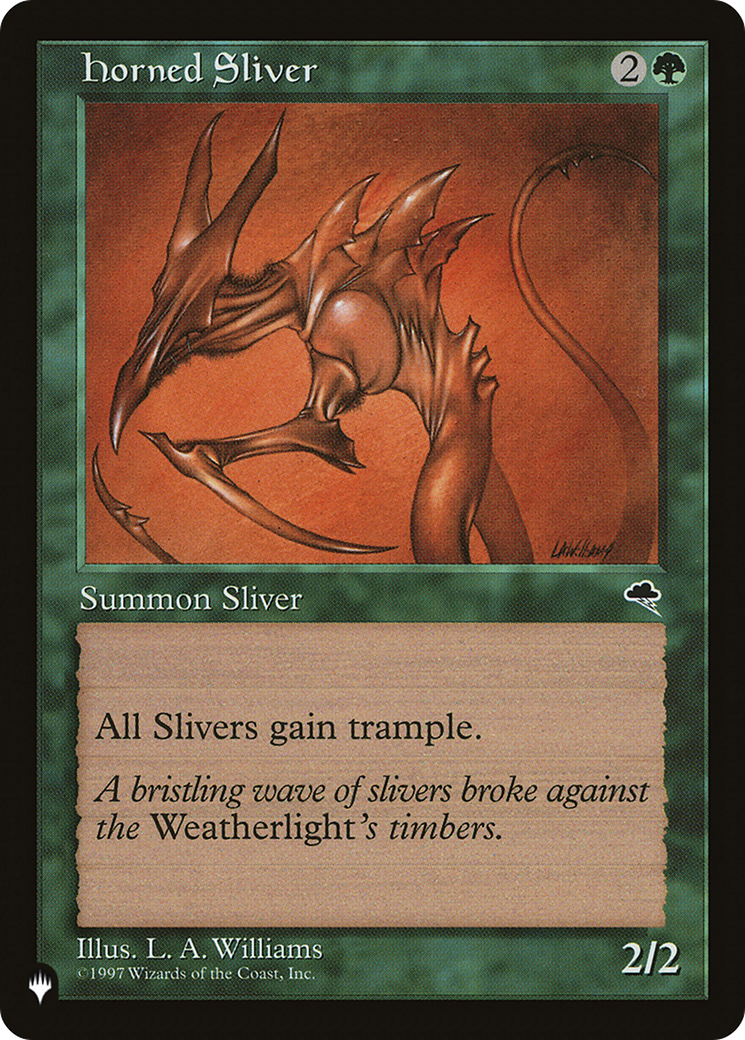 Horned Sliver [The List Reprints] | Mindsight Gaming