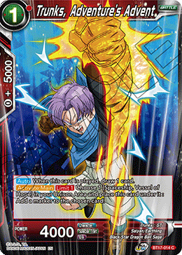 Trunks, Adventure's Advent (BT17-014) [Ultimate Squad] | Mindsight Gaming