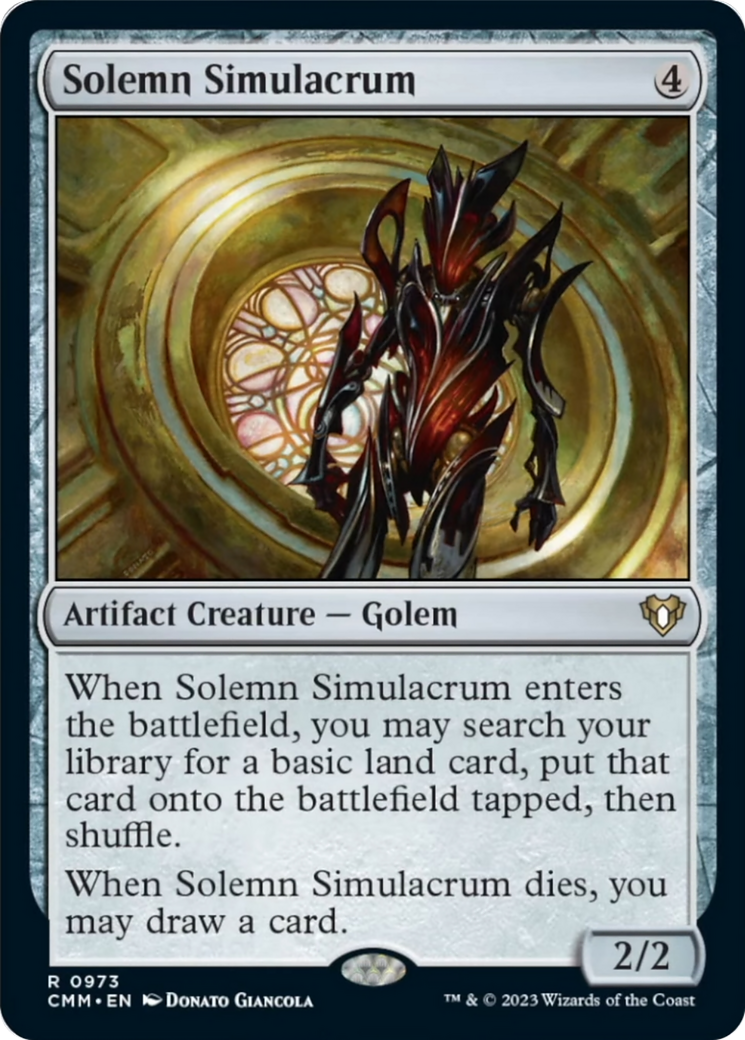 Solemn Simulacrum [Commander Masters] | Mindsight Gaming