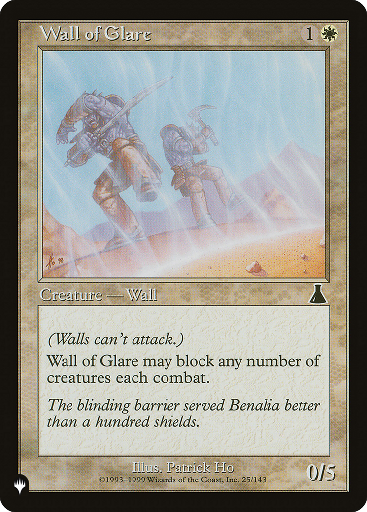 Wall of Glare [The List Reprints] | Mindsight Gaming