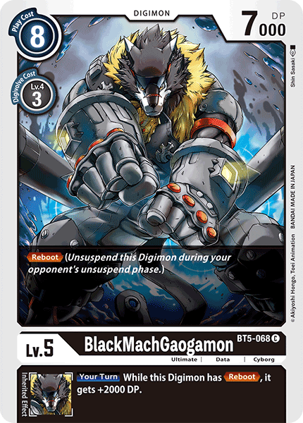 BlackMachGaogamon [BT5-068] [Battle of Omni] | Mindsight Gaming