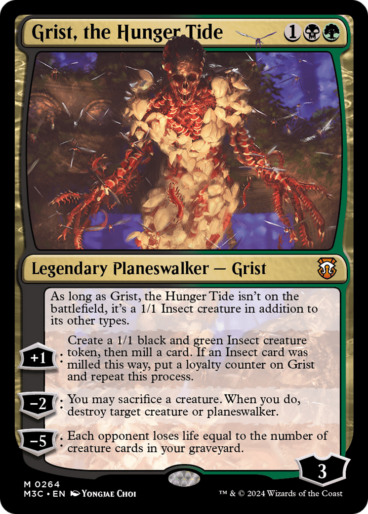 Grist, the Hunger Tide (Ripple Foil) [Modern Horizons 3 Commander] | Mindsight Gaming