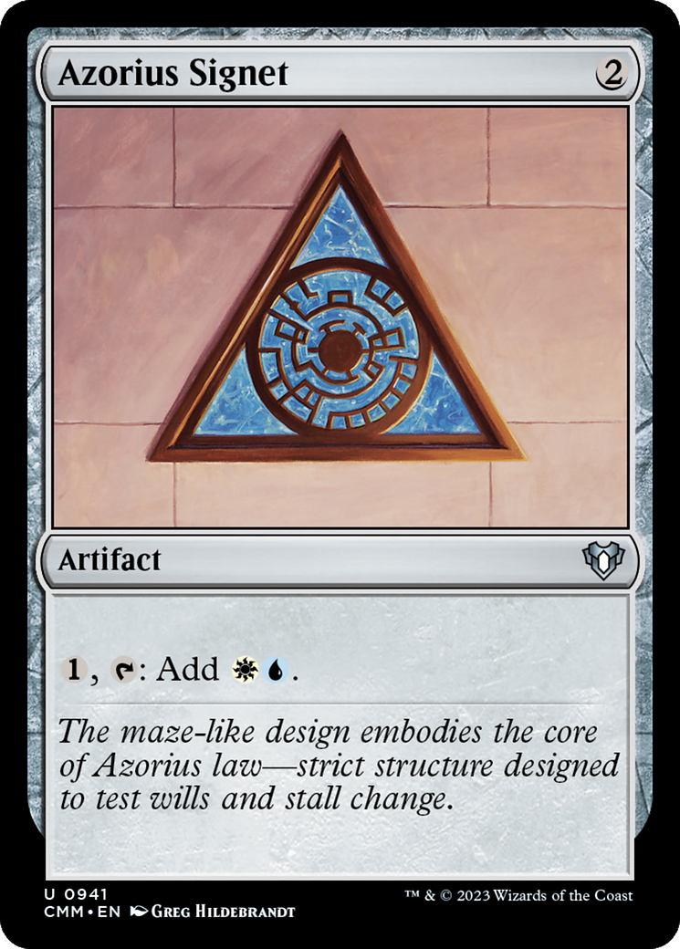 Azorius Signet [Commander Masters] | Mindsight Gaming