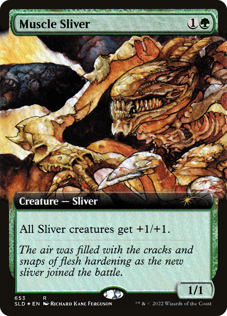 Muscle Sliver (Extended Art) [Secret Lair Drop Promos] | Mindsight Gaming