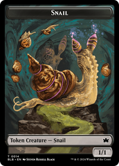 Snail // Thundertrap Trainer Double-Sided Token [Bloomburrow Tokens] | Mindsight Gaming