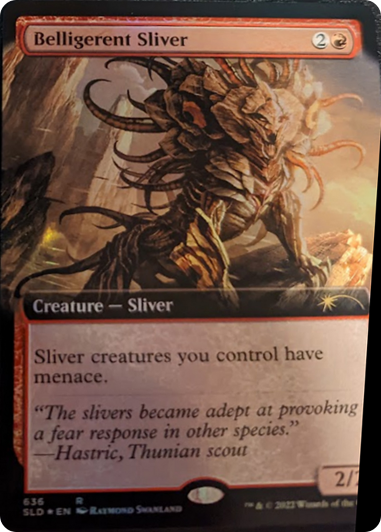 Belligerent Sliver (Extended Art) [Secret Lair Drop Series] | Mindsight Gaming