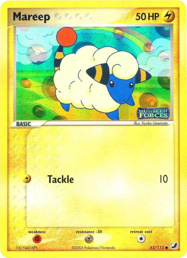 Mareep (62/115) (Stamped) [EX: Unseen Forces] | Mindsight Gaming