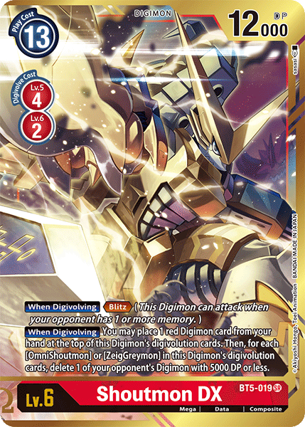 Shoutmon DX [BT5-019] (Alternate Art) [Battle of Omni] | Mindsight Gaming