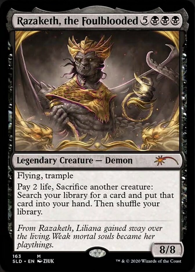 Razaketh, the Foulblooded (Foil Etched) [Secret Lair Drop Series] | Mindsight Gaming