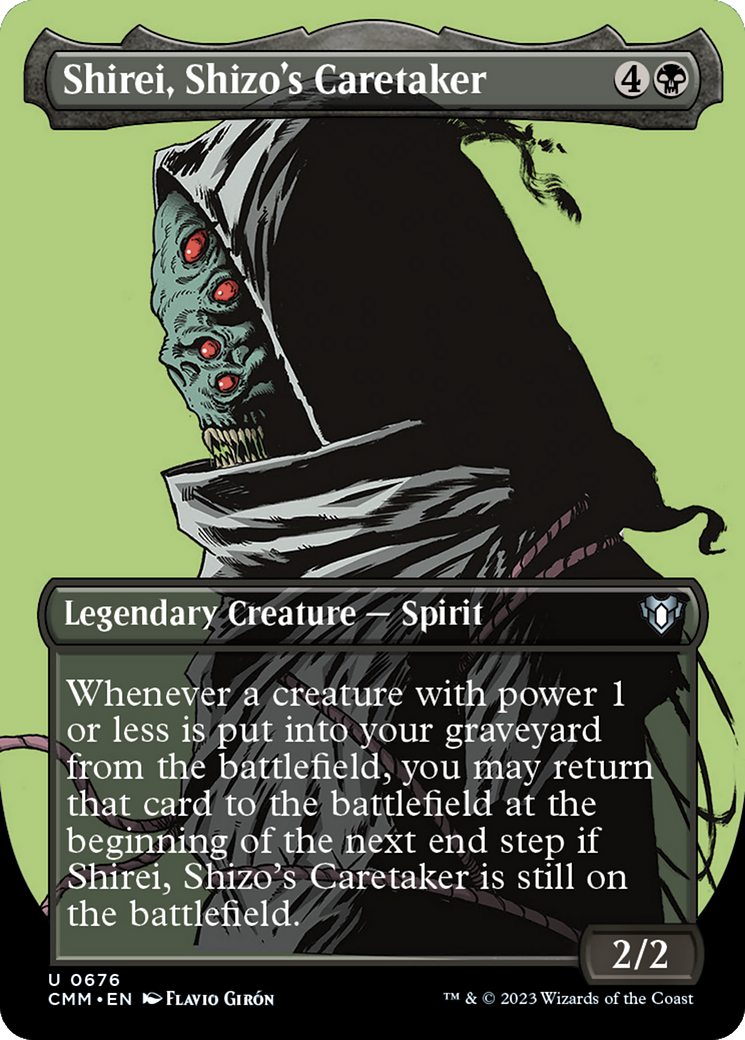 Shirei, Shizo's Caretaker (Borderless Profile) [Commander Masters] | Mindsight Gaming