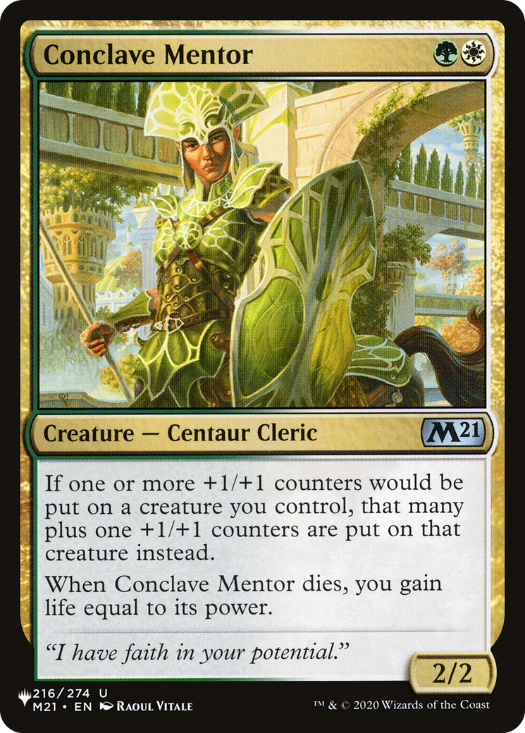 Conclave Mentor [The List Reprints] | Mindsight Gaming