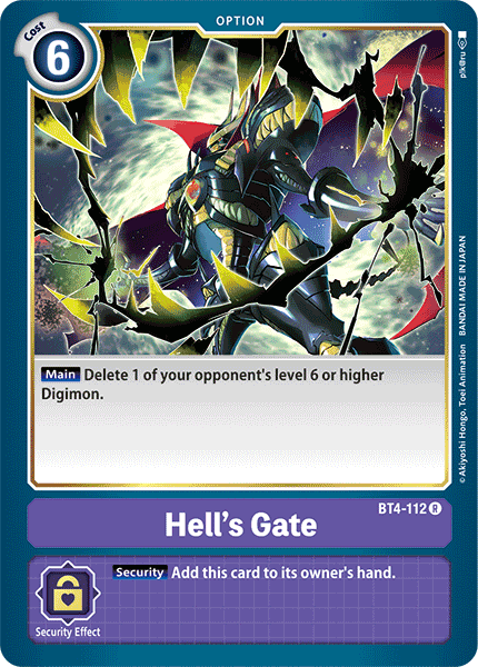 Hell's Gate [BT4-112] [Great Legend] | Mindsight Gaming