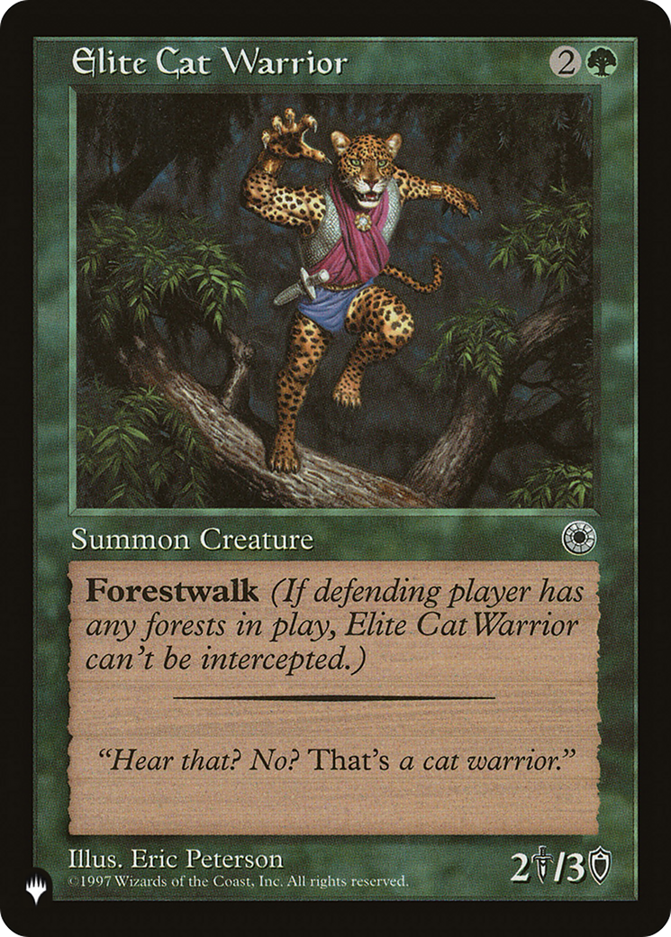 Elite Cat Warrior (Flavor Text) [The List Reprints] | Mindsight Gaming