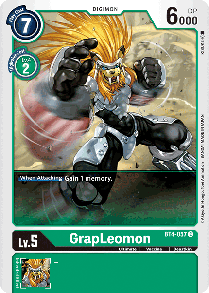 GrapLeomon [BT4-057] [Great Legend] | Mindsight Gaming