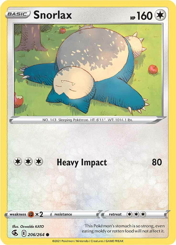 Snorlax (206/264) [Sword & Shield: Fusion Strike] | Mindsight Gaming