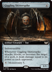 Giggling Skitterspike (Extended Art) [Duskmourn: House of Horror Commander] | Mindsight Gaming