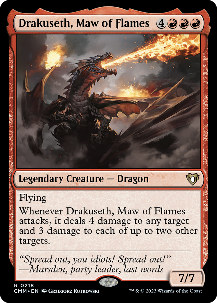 Drakuseth, Maw of Flames [Commander Masters] | Mindsight Gaming