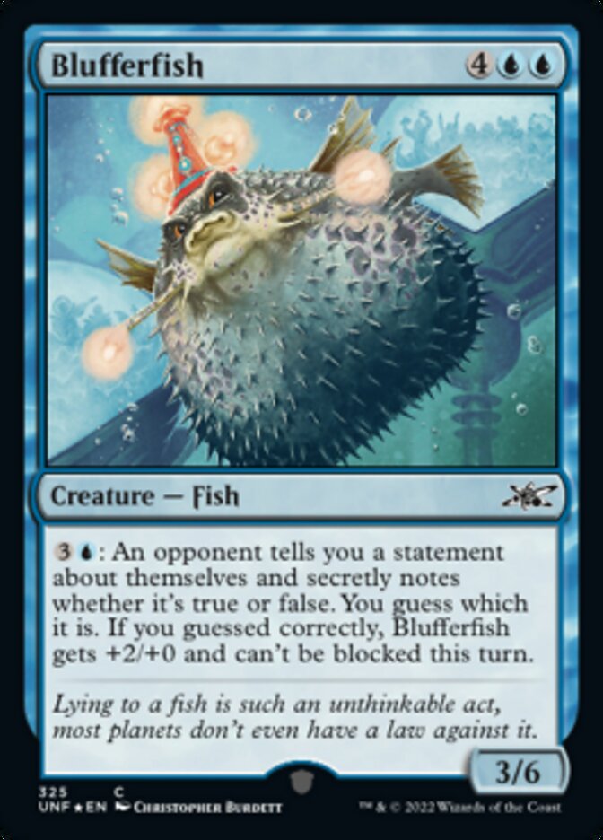 Blufferfish (Galaxy Foil) [Unfinity] | Mindsight Gaming