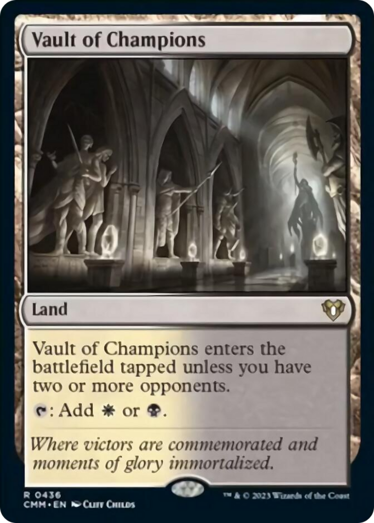 Vault of Champions [Commander Masters] | Mindsight Gaming