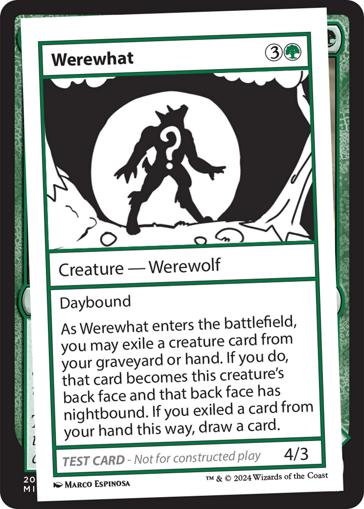 Werewhat [Mystery Booster 2 Playtest Cards] | Mindsight Gaming