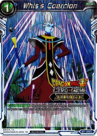 Whis's Coercion (Level 2) (BT1-055) [Judge Promotion Cards] | Mindsight Gaming