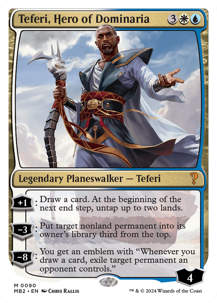 Teferi, Hero of Dominaria (White Border) [Mystery Booster 2] | Mindsight Gaming