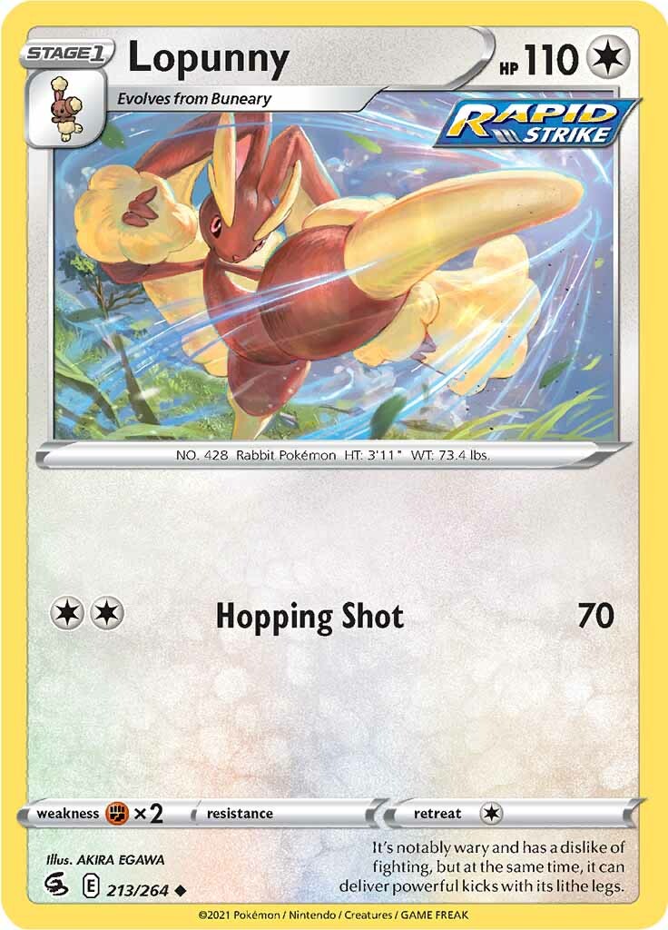 Lopunny (213/264) [Sword & Shield: Fusion Strike] | Mindsight Gaming