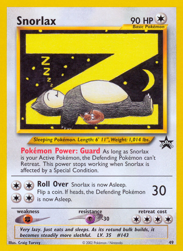 Snorlax (49) [Wizards of the Coast: Black Star Promos] | Mindsight Gaming