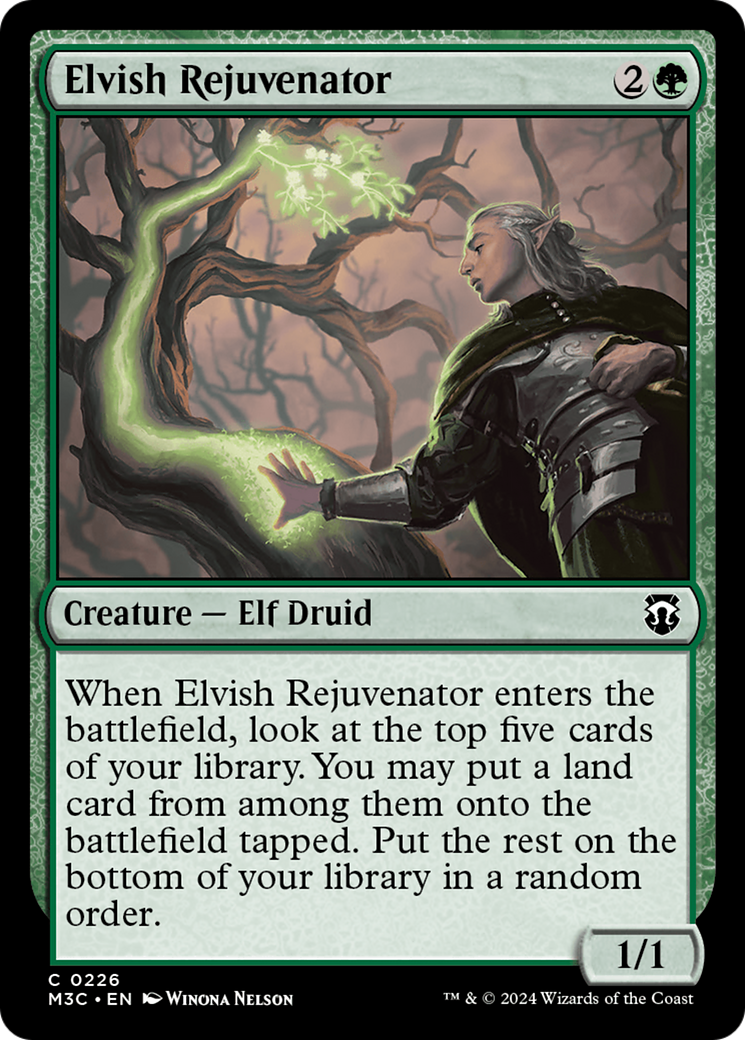 Elvish Rejuvenator (Ripple Foil) [Modern Horizons 3 Commander] | Mindsight Gaming