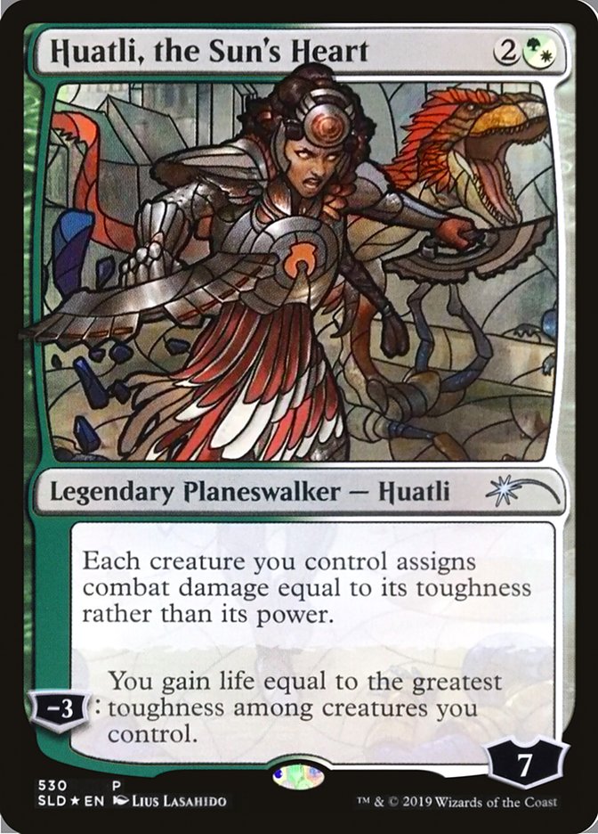 Huatli, the Sun's Heart (Stained Glass) [Secret Lair Drop Promos] | Mindsight Gaming