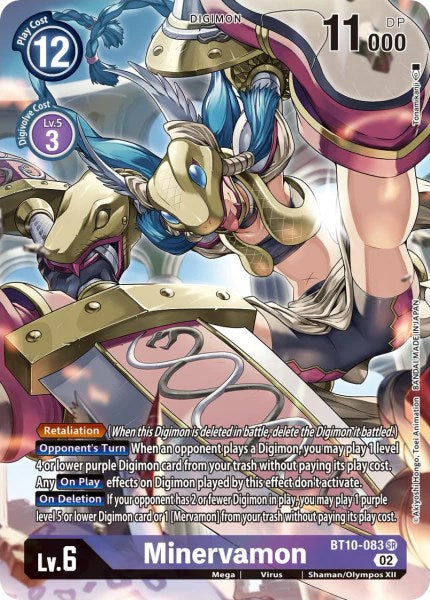 Minervamon [BT10-083] (Alternate Art) [Xros Encounter] | Mindsight Gaming