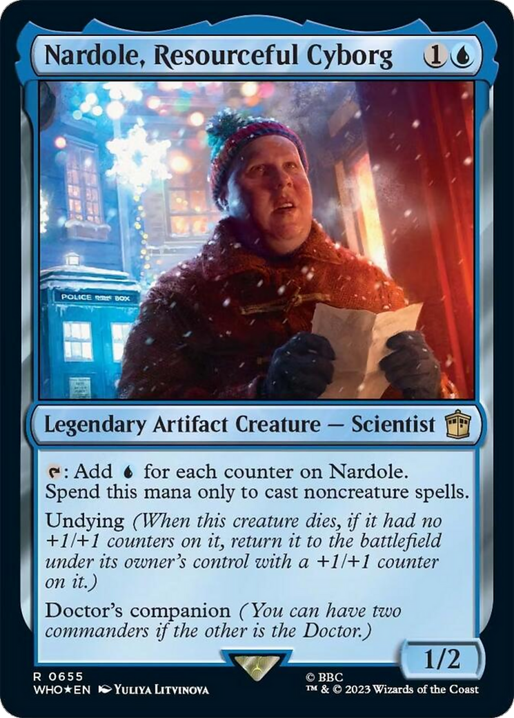 Nardole, Resourceful Cyborg (Surge Foil) [Doctor Who] | Mindsight Gaming