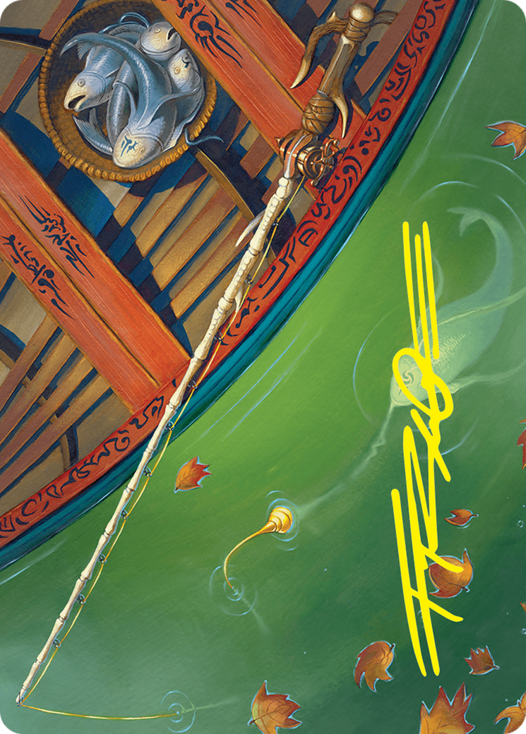 Fishing Pole Art Card (18/54) (Gold-Stamped Signature) [Foundations Art Series] | Mindsight Gaming