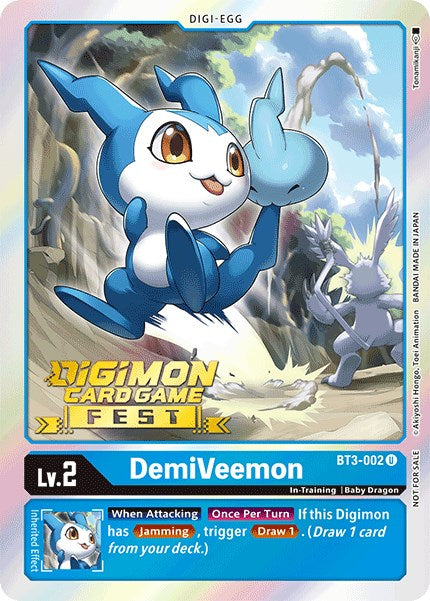 DemiVeemon [BT3-002] (Digimon Card Game Fest 2022) [Release Special Booster Promos] | Mindsight Gaming