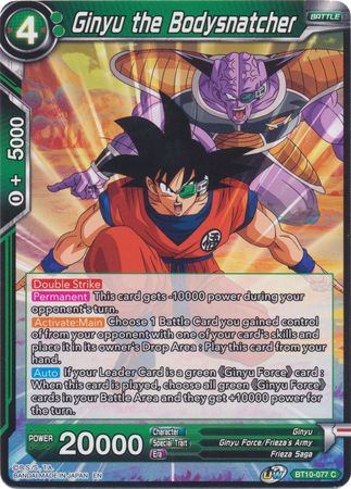 Ginyu the Bodysnatcher (BT10-077) [Rise of the Unison Warrior 2nd Edition] | Mindsight Gaming