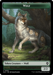 Goat // Wolf (032) Double-Sided Token [Bloomburrow Commander Tokens] | Mindsight Gaming